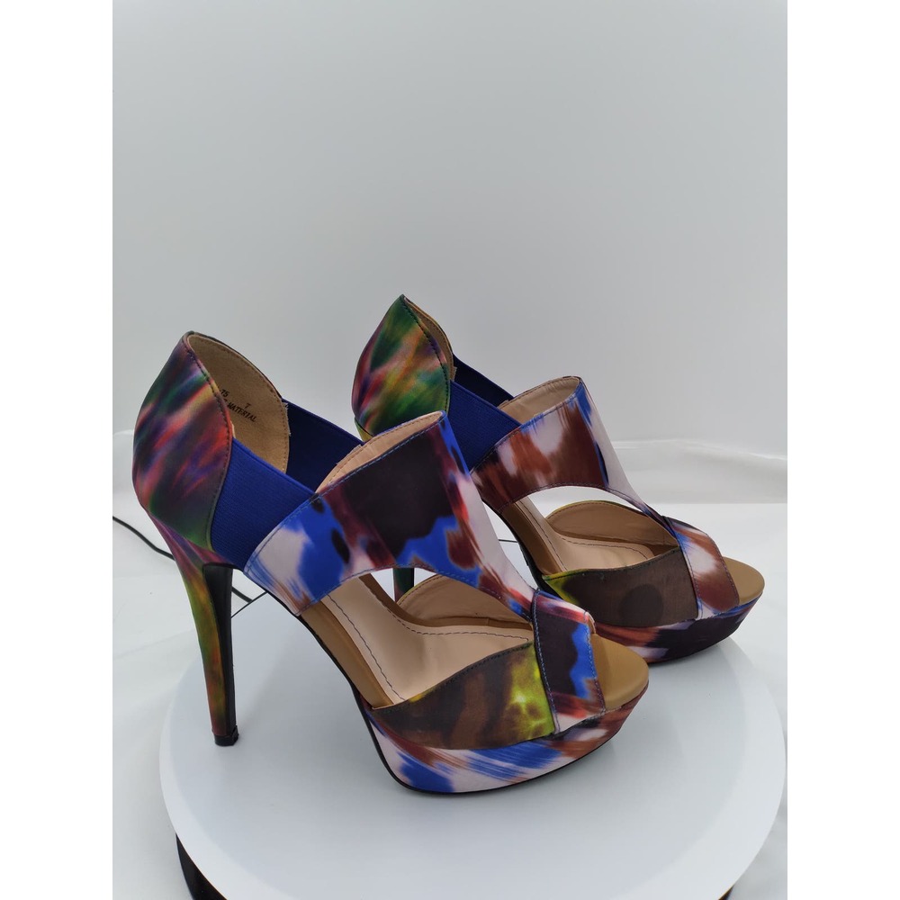 ASSASIN-75 by Anne Michelle, Open toe 5" heel pump platform size 7